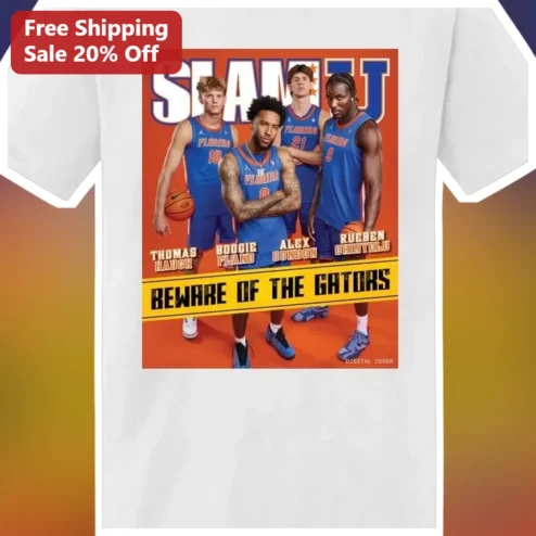 SLAM Beware of the Gators Florida Basketball Team Graphic Tee