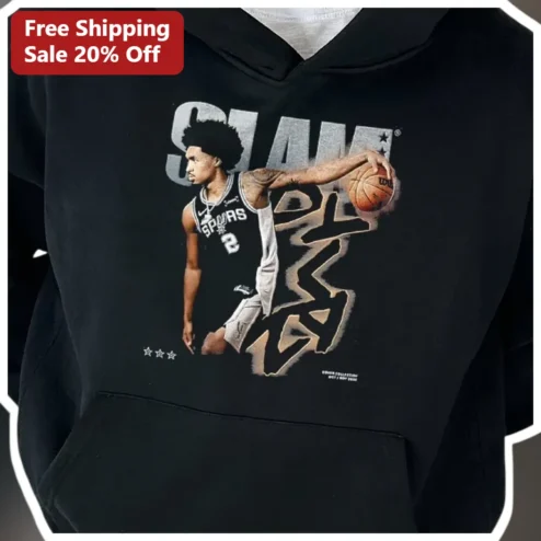 SLAM Hoodie Victor Wembanyama San Antonio Spurs Basketball Graphic Pullover