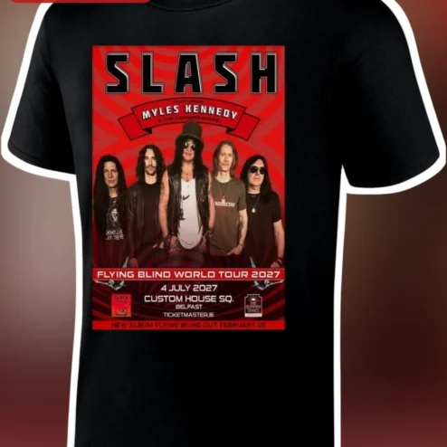 Slash Featuring Myles Kennedy The Conspirators Flying Blind World Tour 2027 Tee