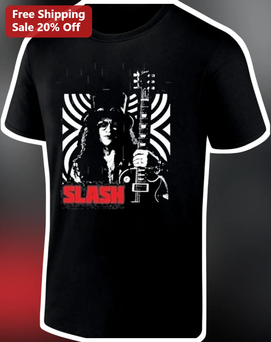 Slash Guitarist Vintage Rock Tee Guns N Roses Inspired Graphic T-Shirt for Men Women Gift