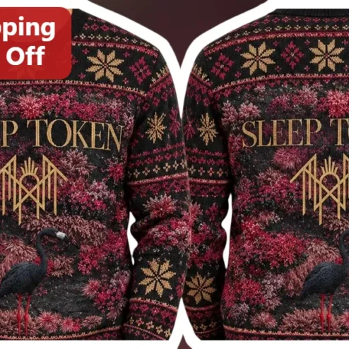 Sleep Token Ugly Christmas Sweater Festive Knitwear Band Merch Gift for Men Women