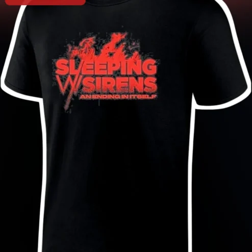 Sleeping With Sirens An Ending In Itself Graphic Tee Rock Band Merch