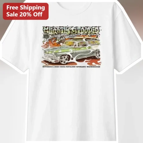 Slightly Stoopid Tour Tee October 6 2026 Gesa Pavilion Spokane Washington Vintage Concert Graphic Shirt