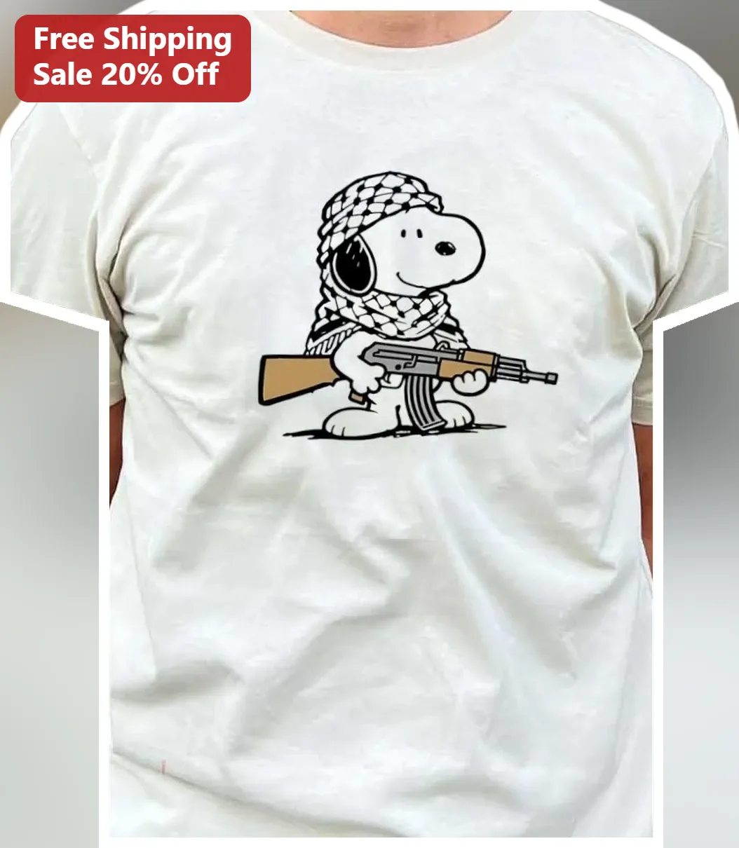 Snoopy Graphic Tee Edgy Peanuts Character Parody Shirt for Adults