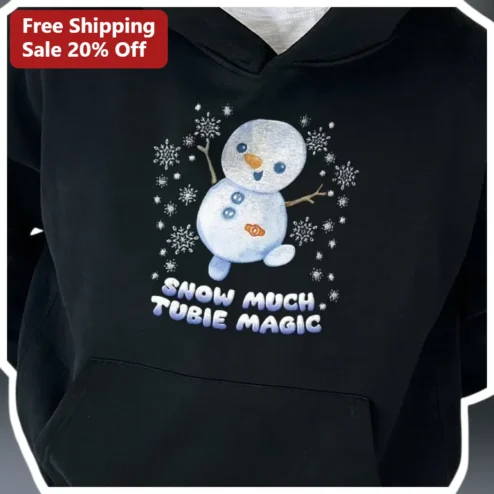 Snow Much Tubie Magic Hoodie Funny Ween Music Pun Winter Holiday Gift