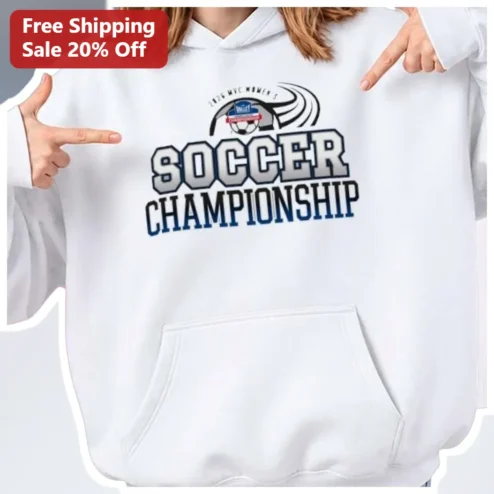 Soccer Championship Hoodie Women's Pullover Varsity Style Team Victory Apparel Gift