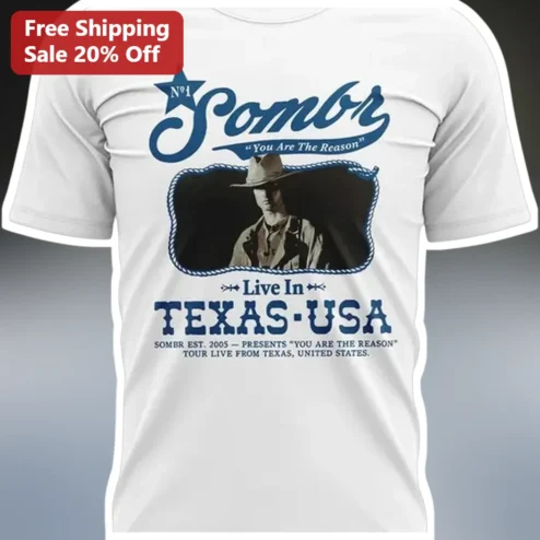 Sombr You Are The Reason Live In Texas Vintage Tour Tee