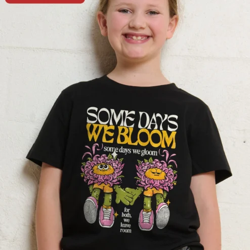 Some Days We Bloom Some Days We Gloom Mental Health Awareness Kids Tee