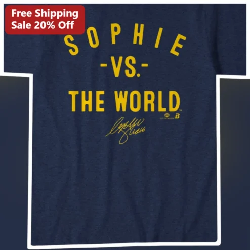 Sophie Vs The World Graphic Tee Philosophy Book Lover Gift