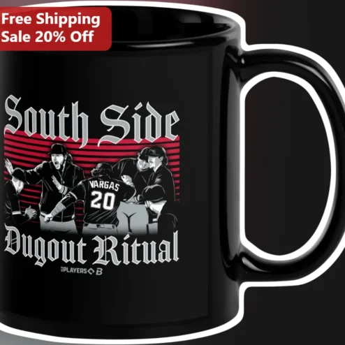 South Side Dugout Ritual Mug Baseball Fan Gift Vintage Ceramic Coffee Cup