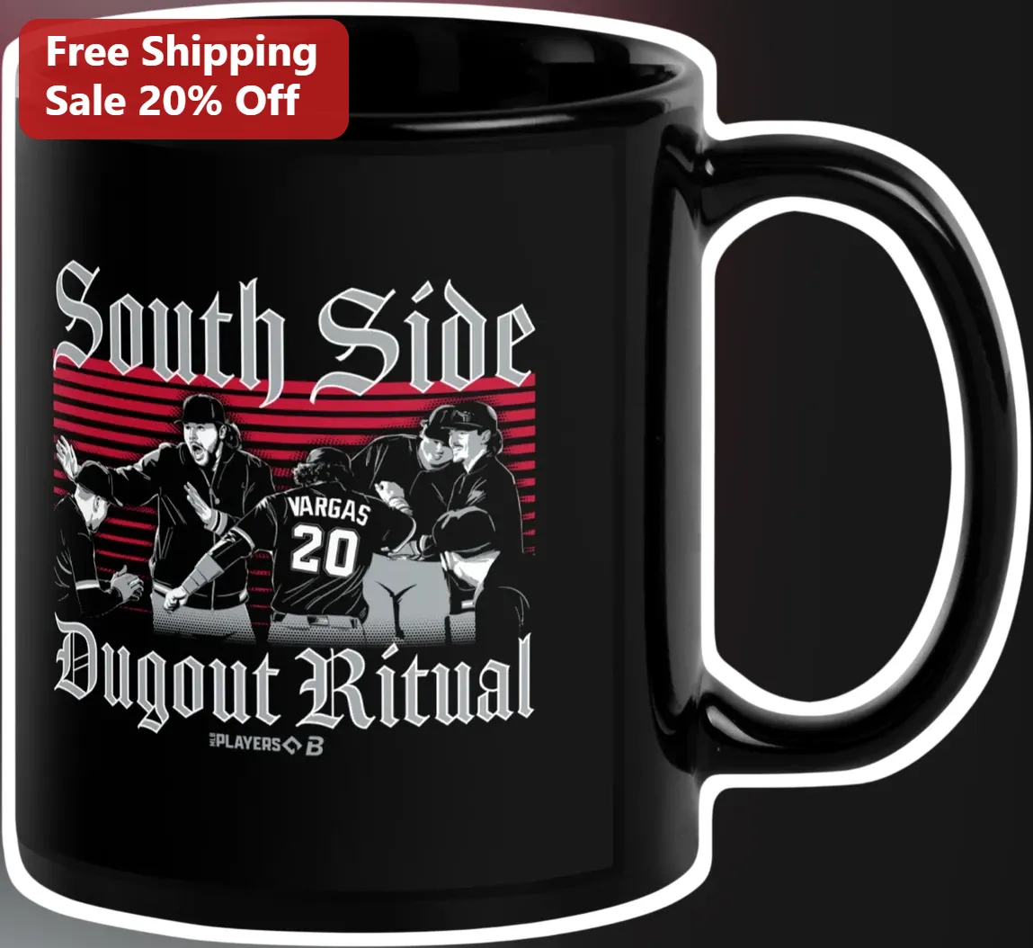 South Side Dugout Ritual Mug Baseball Fan Gift Vintage Ceramic Coffee Cup