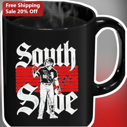 South Side Mug Shohei Ohtani Baseball Player Design Black Ceramic Coffee Cup for Dodgers Fans
