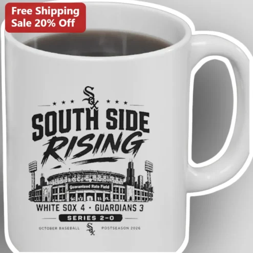 South Side Rising White Sox 4 Guardians 3 Mug Chicago Baseball Fan Gift