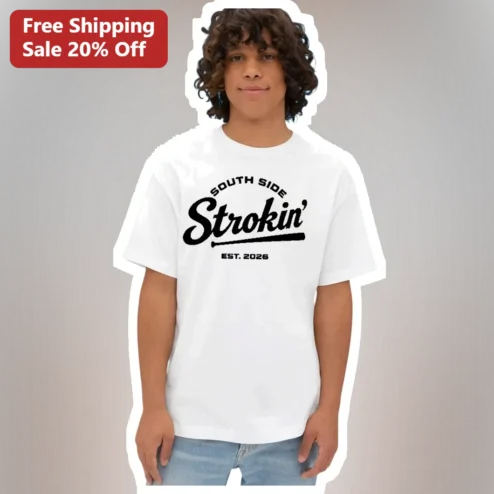 South Side Strokin' EST. 2026 Tee Chicago Baseball Vintage Graphic Shirt