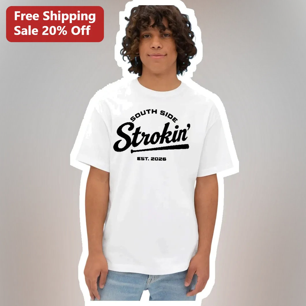 South Side Strokin' EST. 2026 Tee Chicago Baseball Vintage Graphic Shirt