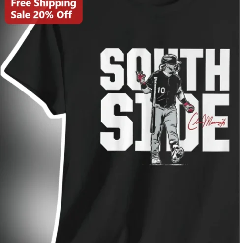 South Side Tee Mike Trout Baseball Player Signature Graphic T-Shirt for Men Women Sports Fan Gift