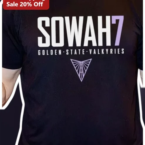 Sowah7 Golden State Valkyries Tee WNBA Fan Apparel Game Day Shirt