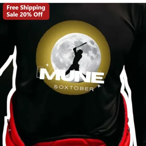 SOXTOBER Jersey Baseball Moon Design Personalized Custom Name Gift for October Birthdays