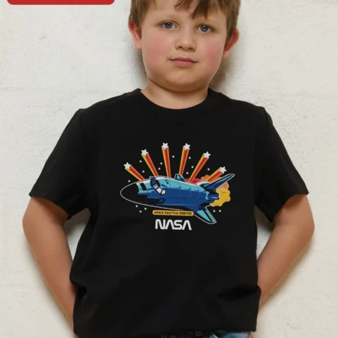 Space Shuttle Orbiter NASA Tee Retro Vintage Space Launch Graphic Shirt for Kids Boys Girls Astronaut Gift
