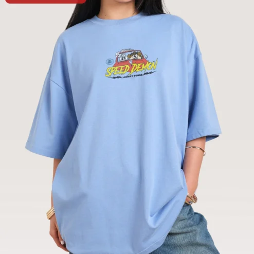 Speed Demon Looney Tunes Tee Bugs Bunny Graphic Shirt Retro Cartoon Apparel