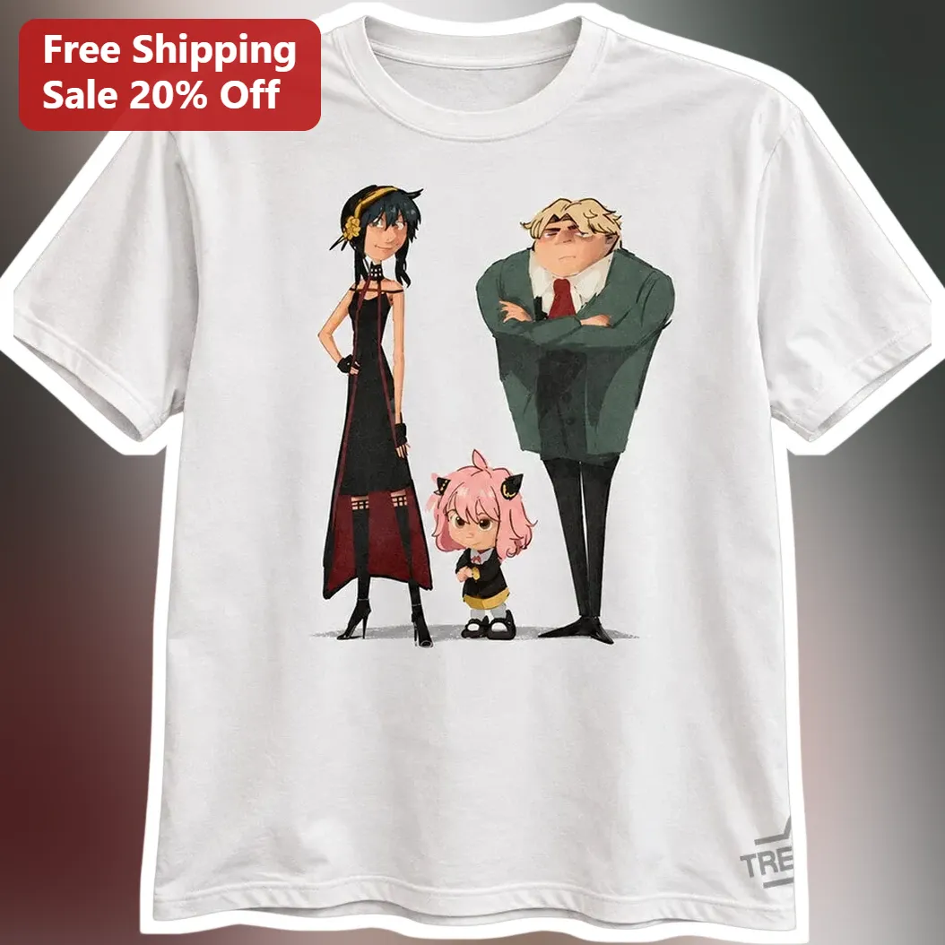 Spy x Family Tee Anya Loid Yor Forger Anime Merch Gift for Men Women