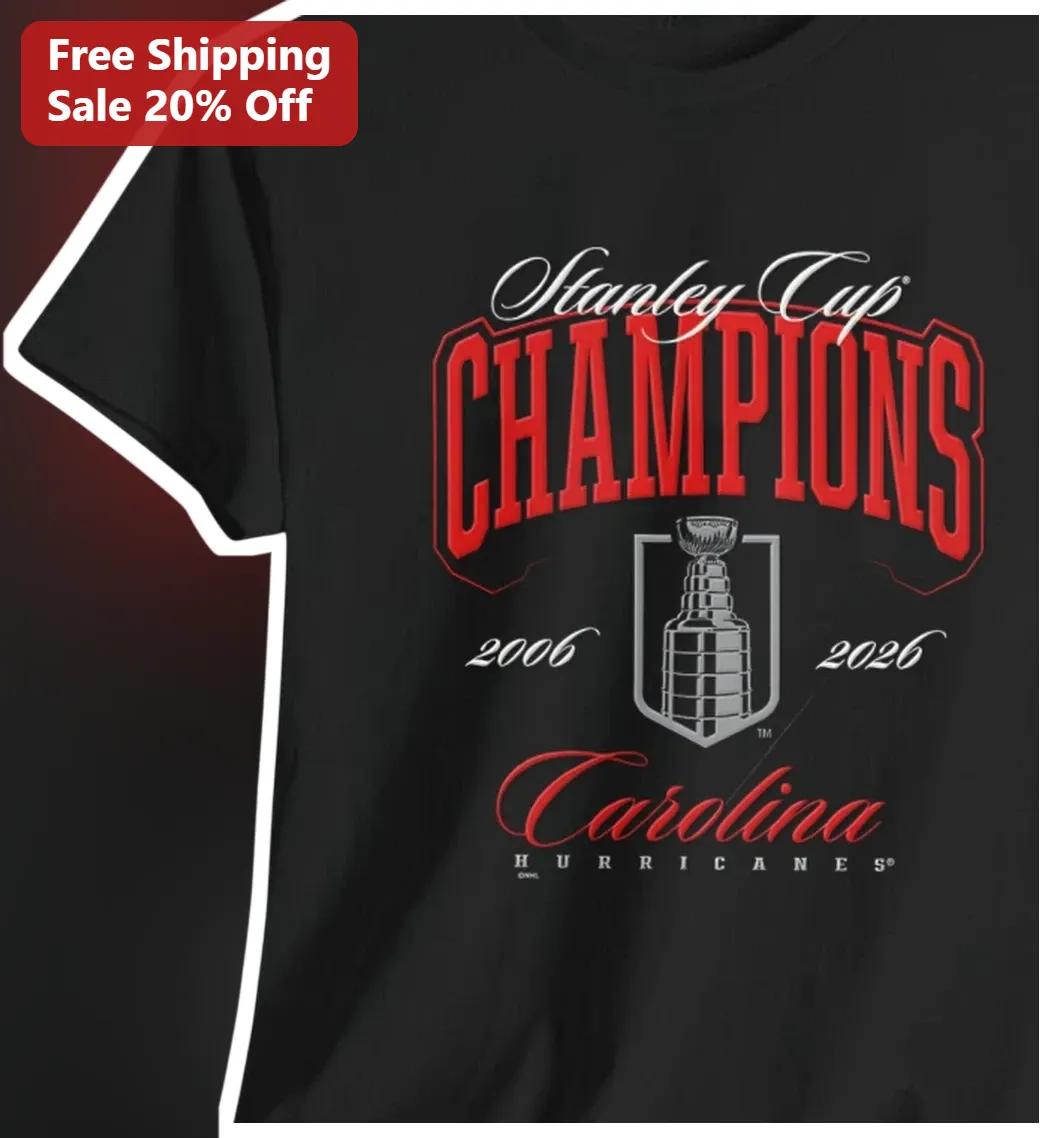 Stanley Cup Champions Carolina Hurricanes Tee 2006 2026 NHL Hockey Fan Gift
