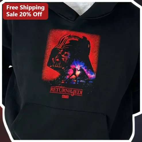 Star Wars Return of the Jedi Hoodie Darth Vader Retro Vintage Distressed Graphic Pullover for Men Women Fans