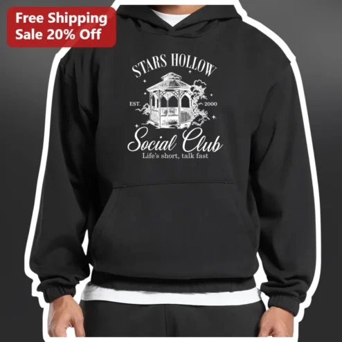 Stars Hollow Social Club Life's Short Talk Fast Hoodie Gilmore Girls Fan Apparel