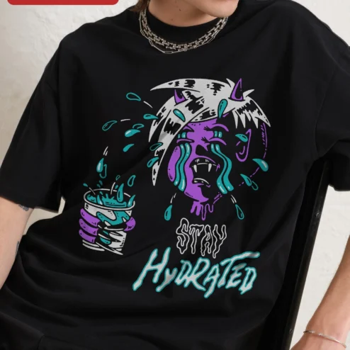 Stay Hydrated Vampire Gothic Graphic Tee Alternative Streetwear Shirt