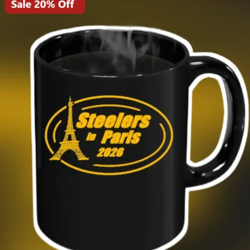 Steelers in Paris 2026 Mug NFL Game Souvenir Coffee Cup