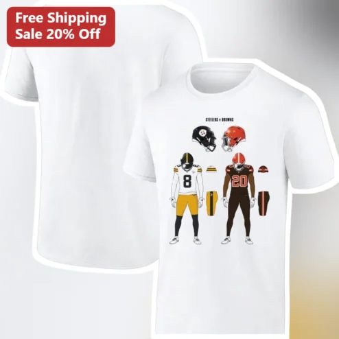 Steelers vs Browns AFC North Rivalry NFL Game Day Tee