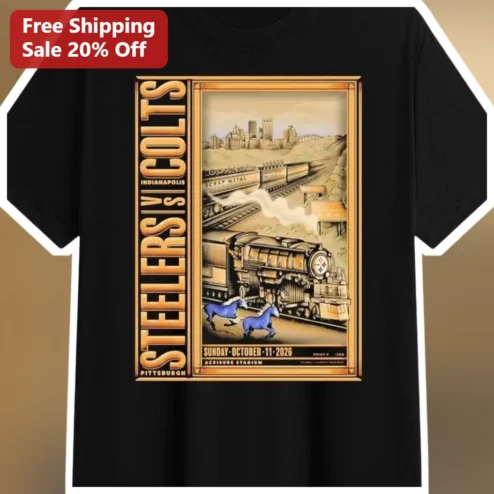Steelers vs Colts Indianapolis NFL Rivalry Vintage Tee Game Day Shirt