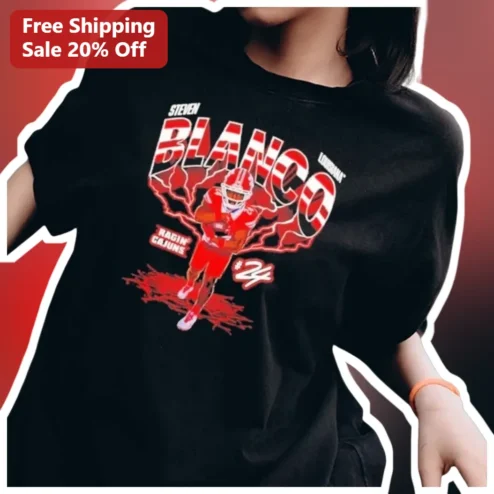Steven Blanco Louisiana Ragin Cajuns Tee UL Lafayette College Football Fan Gear Gift