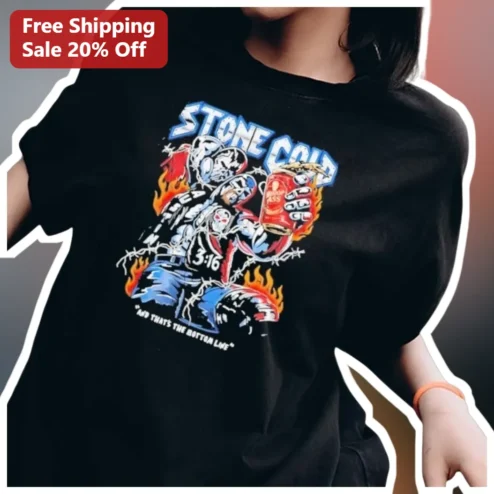 Stone Cold Steve Austin And That's The Bottom Line Graphic Tee WWE Attitude Era Wrestling Shirt