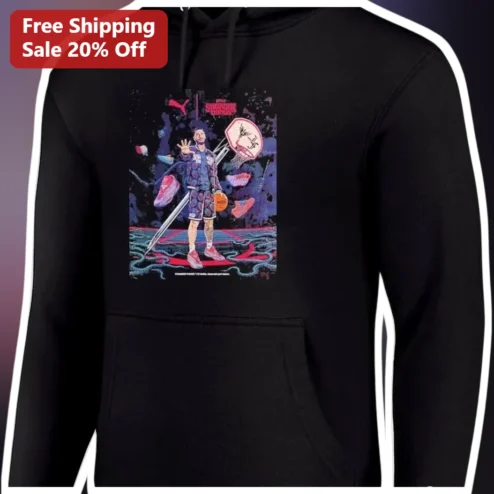 Stranger Things Kyrie Irving Upside Down Basketball Hoodie Fan Merch Gift