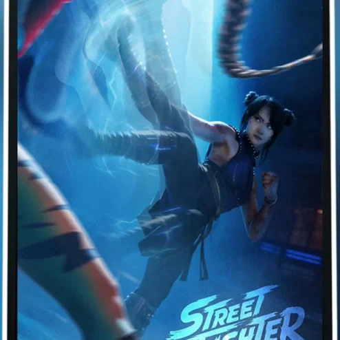 Street Fighter Chun-Li Movie Poster Retro Gaming Wall Art Print