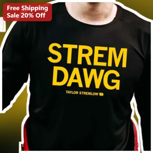 STREM DAWG Taylor Stremlow Iowa Hawkeyes Basketball Fan Tee