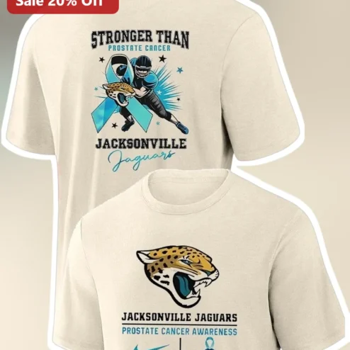 Stronger Than Prostate Cancer Jacksonville Jaguars Awareness Tee