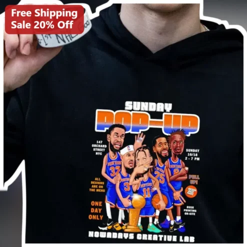 Sunday Pop Up Nowadays Creative Lab Knicks Jalen Brunson Hoodie available at our Chicago, Illinois warehouse