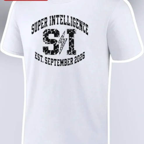 Super Intelligence Tee AI Tech Humor Gift for Men Women Unisex Cotton Shirt