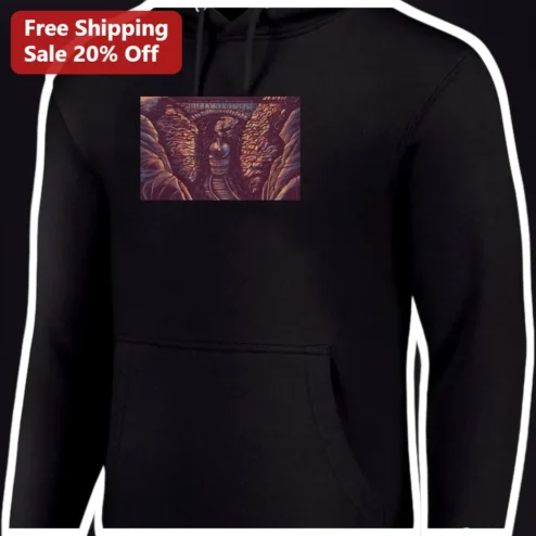 Surreal Biomechanical Sci-Fi Horror Black Pullover Hoodie