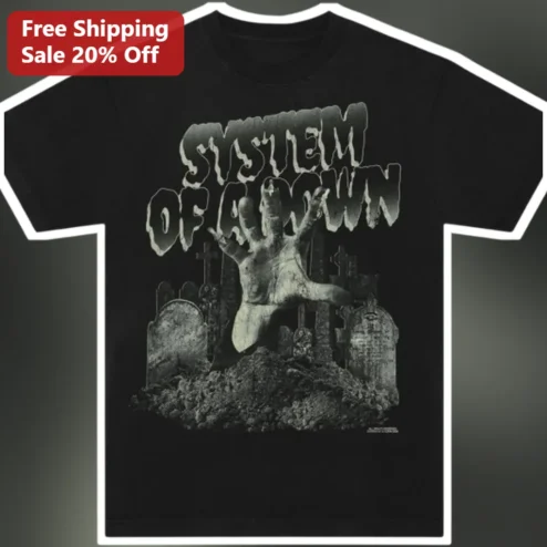 System of a Down Tee Vintage Heavy Metal Graphic Shirt for Rock Fans