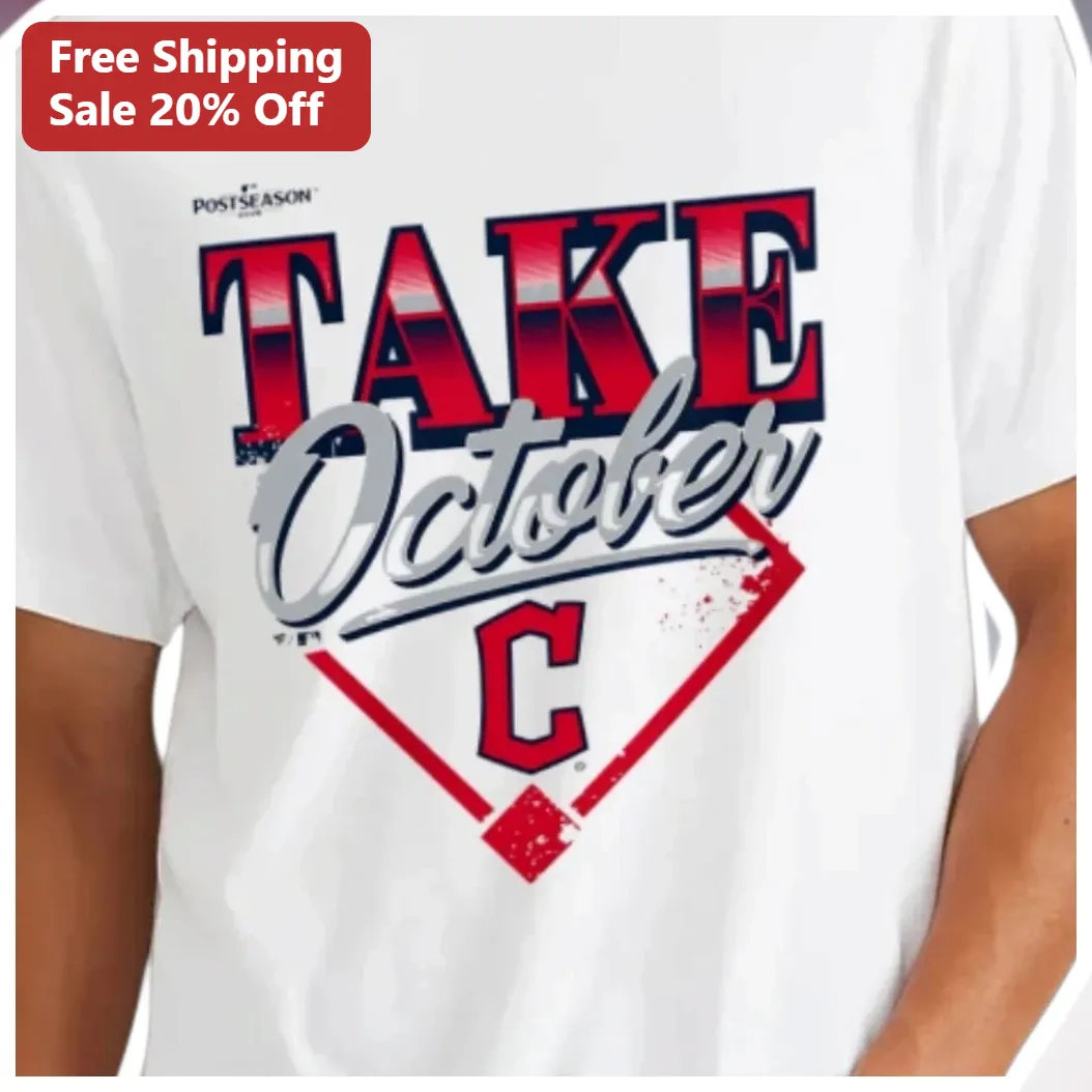 Take October Tee Cleveland Guardians Baseball Fan Gear Unisex Cotton Shirt