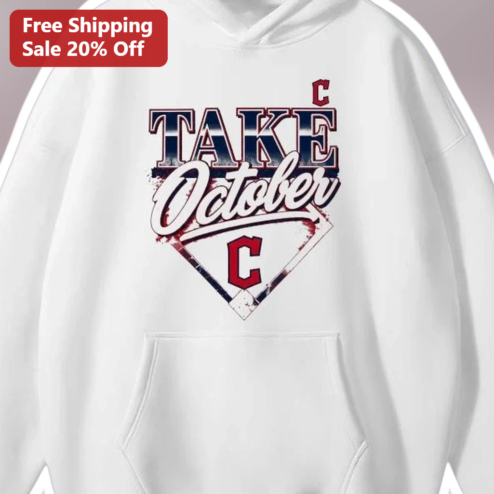Take October Vintage Baseball Hoodie MLB Postseason Fan Gear Pullover