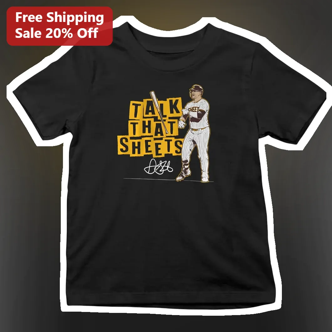 Talk That Sheets Gavin Sheets Baseball Player Graphic Tee for Men San Diego Padres Fan Gift