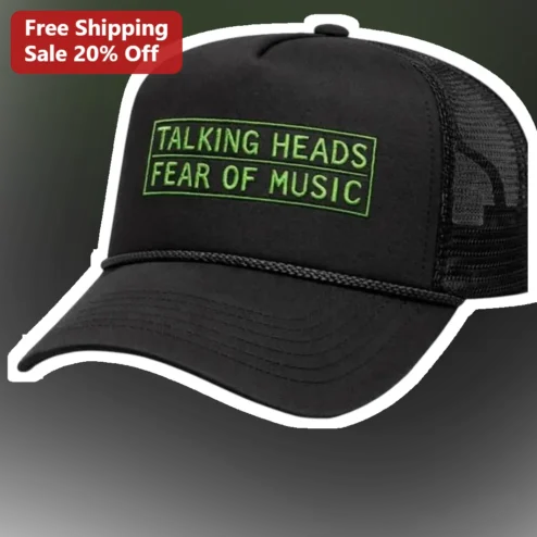 Talking Heads Fear of Music Trucker Hat Retro New Wave Band Merch Cap