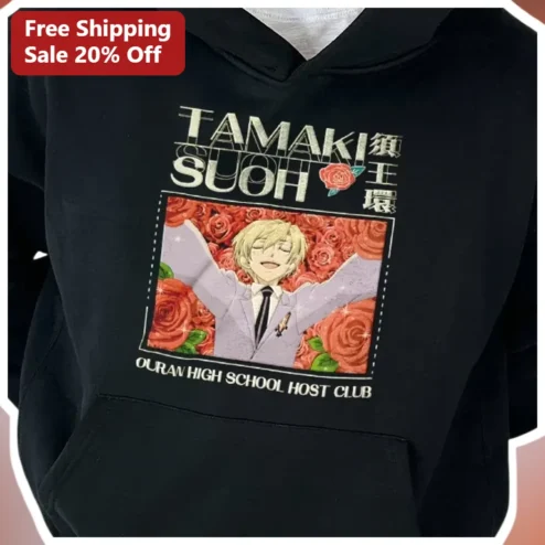 Tamaki Suoh Ouran High School Host Club Hoodie Anime Character Merch Gift