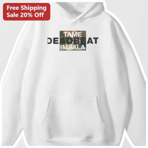 Tame Impala Deadbeat Hoodie Indie Rock Band Merch Unisex Pullover
