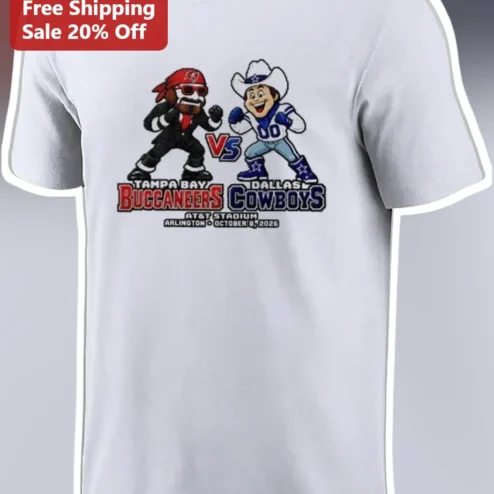 Tampa Bay Buccaneers vs Dallas Cowboys Tee NFL Rivalry Game Day Shirt for Fans