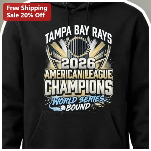 Tampa Bay Rays 2026 American League Champions World Series Bound Hoodie